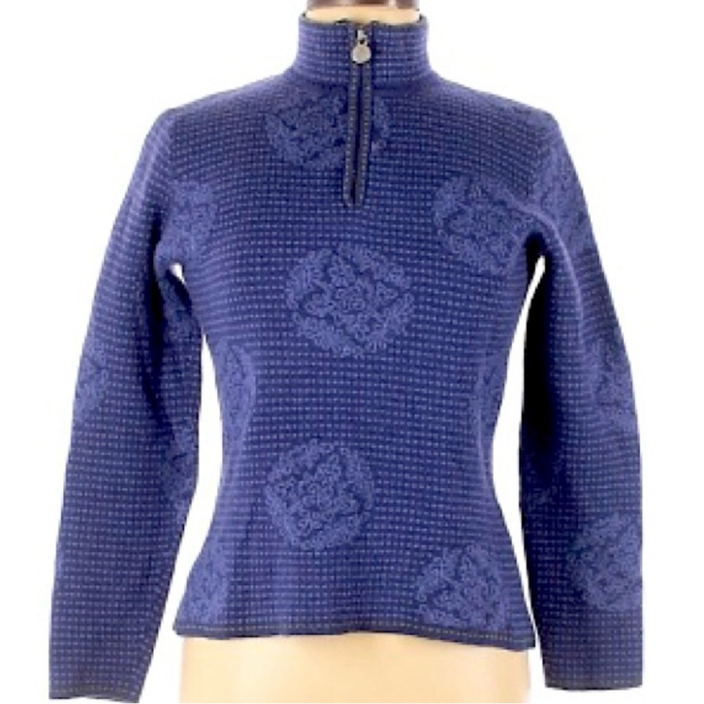 Neve Long Sleeve 1/4 zip Merino Wool Ski Sweater
